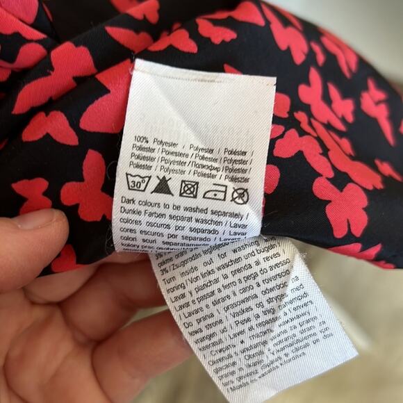 Vero Moda Black & Red Butterfly Print Dress - Size 36 (US 4) - Picture 8 of 9